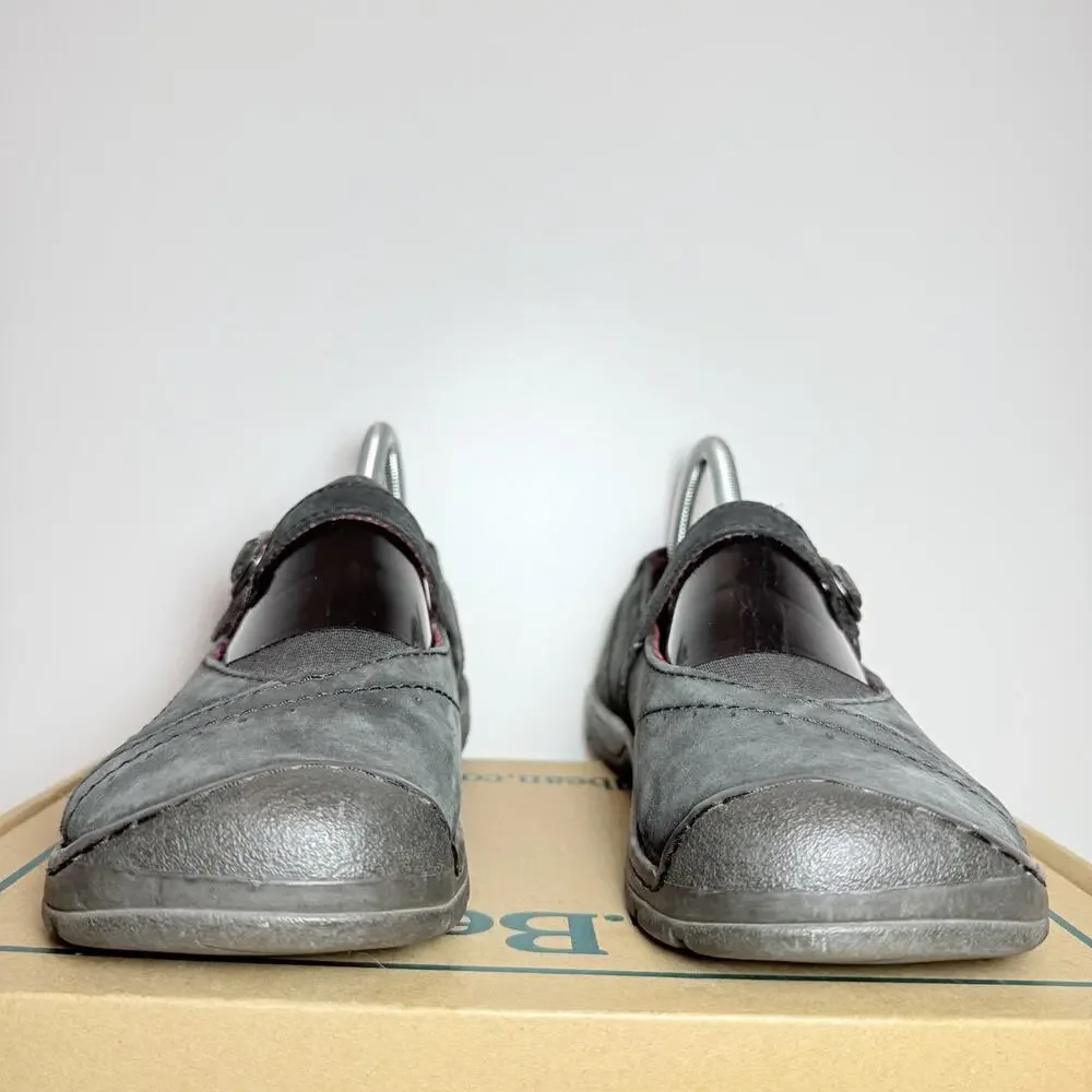 KEEN Womens 8.5 Black Leather Mary Jane Slip On Casual Comfort Walking Shoes